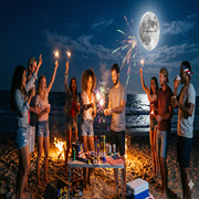4th of July Midnight Sparks Drop